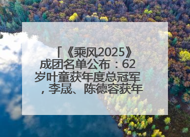 《乘风2025》成团名单公布：62岁叶童获年度总冠军，李晟、陈德容获年度高光人物