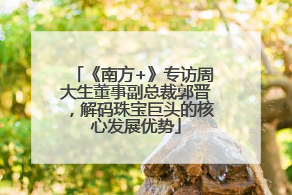 《南方+》专访周大生董事副总裁郭晋，解码珠宝巨头的核心发展优势