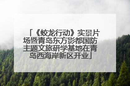 《蛟龙行动》实景片场暨青岛东方影都国防主题文旅研学基地在青岛西海岸新区开业