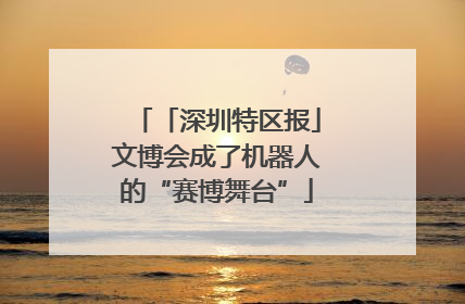 「深圳特区报」文博会成了机器人的“赛博舞台”