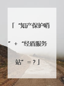 “知产保护哨”+“经盾服务站”=？