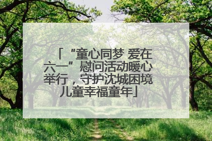 “童心同梦 爱在六一”慰问活动暖心举行，守护沈城困境儿童幸福童年