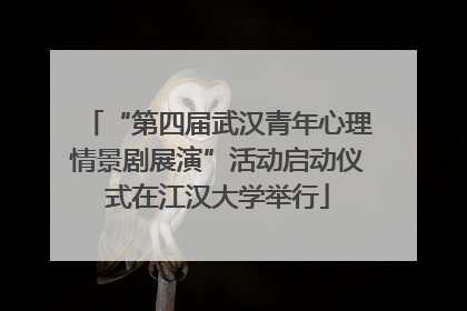 “第四届武汉青年心理情景剧展演”活动启动仪式在江汉大学举行