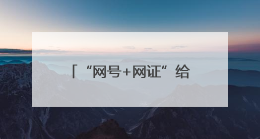 “网号+网证”给你的身份信息“加密”！怎么申领？