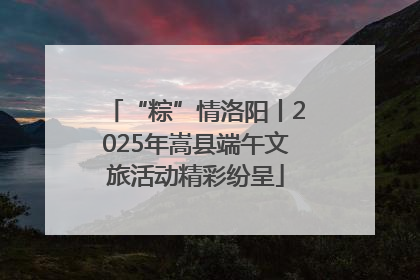 “粽”情洛阳丨2025年嵩县端午文旅活动精彩纷呈