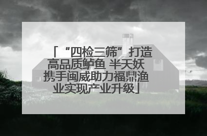 “四检三筛”打造高品质鲈鱼 半天妖携手闽威助力福鼎渔业实现产业升级