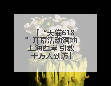 “天猫618”开幕活动落地上海西岸 引数十万人到访