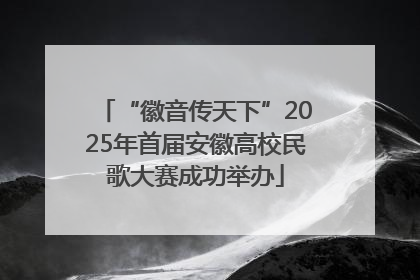 “徽音传天下”2025年首届安徽高校民歌大赛成功举办