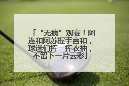 “无痕”观赛！阿连和阿苏握手言和，球迷们挥一挥衣袖，不留下一片云彩
