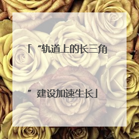 “轨道上的长三角”建设加速生长