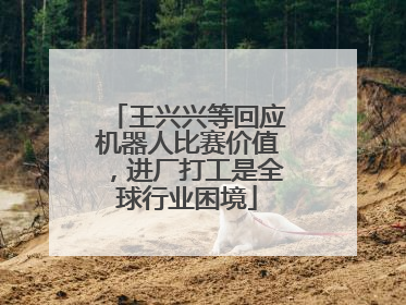 王兴兴等回应机器人比赛价值，进厂打工是全球行业困境