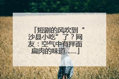 短剧的风吹到“沙县小吃”了？网友：空气中有拌面扁肉的味道……