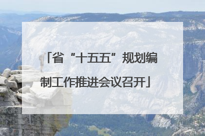 省“十五五”规划编制工作推进会议召开