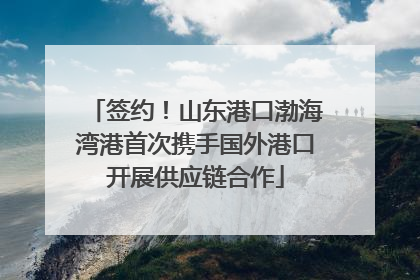签约！山东港口渤海湾港首次携手国外港口开展供应链合作