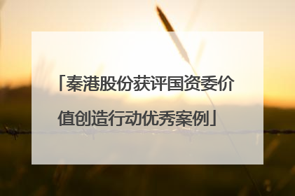 秦港股份获评国资委价值创造行动优秀案例
