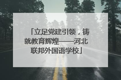立足党建引领，铸就教育辉煌——河北联邦外国语学校