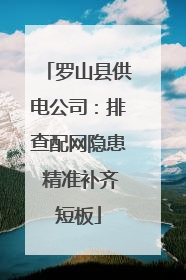 罗山县供电公司：排查配网隐患 精准补齐短板
