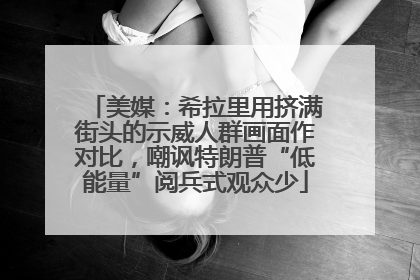 美媒：希拉里用挤满街头的示威人群画面作对比，嘲讽特朗普“低能量”阅兵式观众少