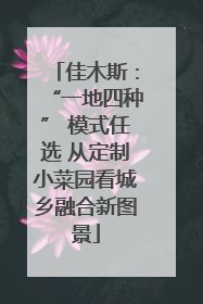 佳木斯：“一地四种” 模式任选 从定制小菜园看城乡融合新图景
