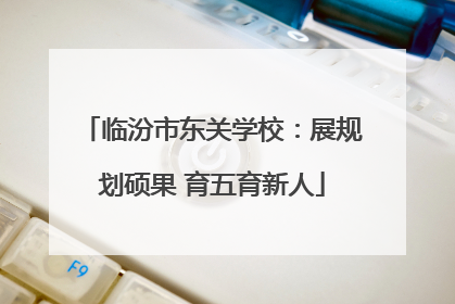 临汾市东关学校：展规划硕果 育五育新人