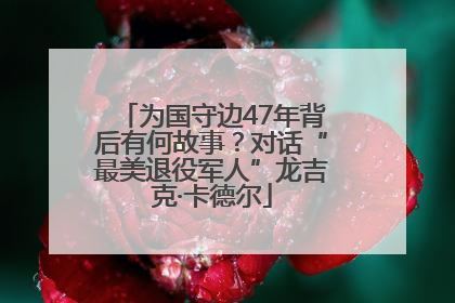 为国守边47年背后有何故事？对话“最美退役军人”龙吉克·卡德尔