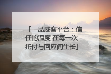 一品威客平台：信任的温度 在每一次托付与回应间生长