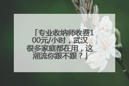 专业收纳师收费100元/小时，武汉很多家庭都在用，这潮流你跟不跟？