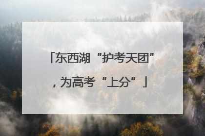 东西湖“护考天团”，为高考“上分”