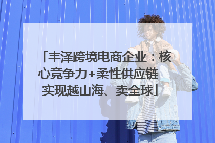 丰泽跨境电商企业：核心竞争力+柔性供应链 实现越山海、卖全球