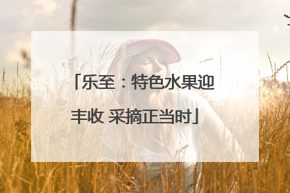 乐至：特色水果迎丰收 采摘正当时