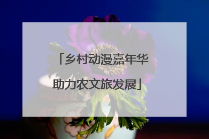 乡村动漫嘉年华助力农文旅发展