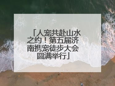 人宠共赴山水之约！第五届济南携宠徒步大会圆满举行