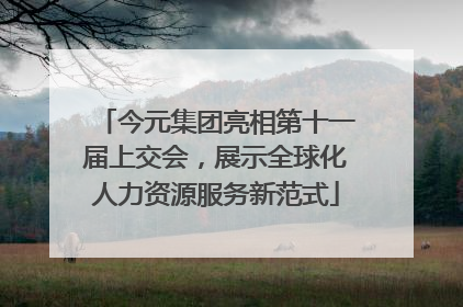 今元集团亮相第十一届上交会，展示全球化人力资源服务新范式