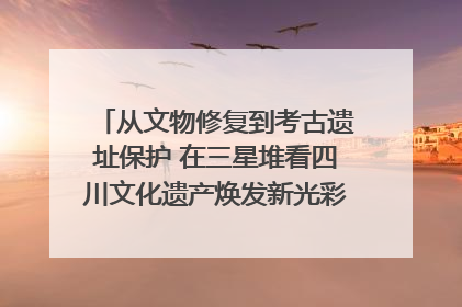 从文物修复到考古遗址保护 在三星堆看四川文化遗产焕发新光彩｜您牵挂的四川