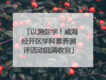 以测促学！威海经开区学科素养测评活动圆满收官