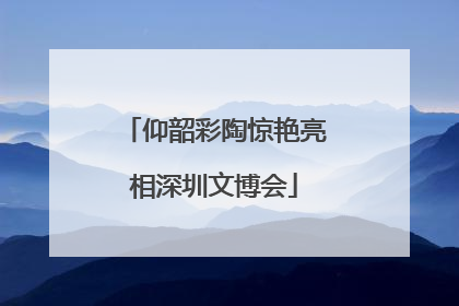 仰韶彩陶惊艳亮相深圳文博会