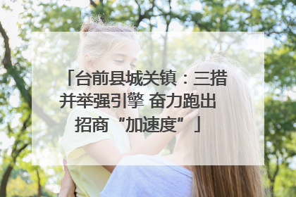 台前县城关镇：三措并举强引擎 奋力跑出招商“加速度”