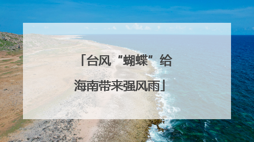 台风“蝴蝶”给海南带来强风雨