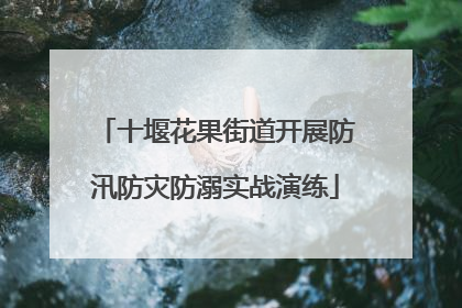 十堰花果街道开展防汛防灾防溺实战演练