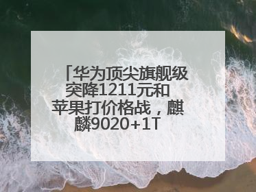 华为顶尖旗舰级突降1211元和苹果打价格战，麒麟9020+1TB+卫星通信！