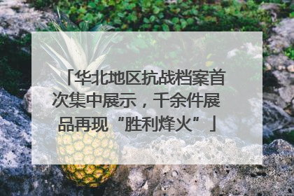 华北地区抗战档案首次集中展示，千余件展品再现“胜利烽火”
