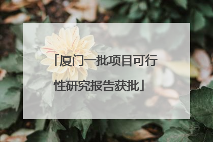 厦门一批项目可行性研究报告获批