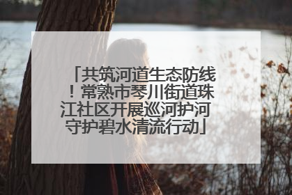 共筑河道生态防线！常熟市琴川街道珠江社区开展巡河护河守护碧水清流行动
