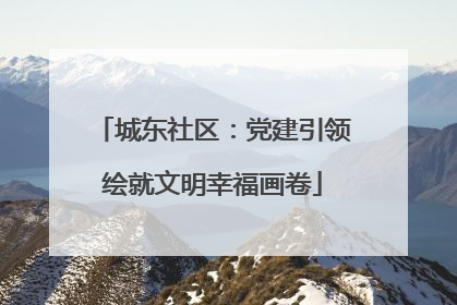 城东社区：党建引领绘就文明幸福画卷