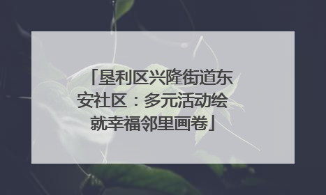 垦利区兴隆街道东安社区：多元活动绘就幸福邻里画卷