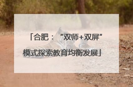 合肥：“双师+双屏”模式探索教育均衡发展