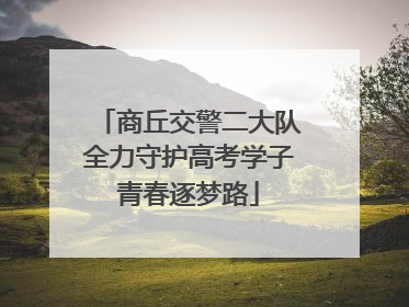 商丘交警二大队全力守护高考学子青春逐梦路