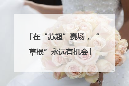 在“苏超”赛场，“草根”永远有机会
