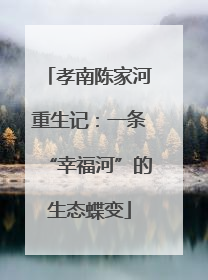孝南陈家河重生记：一条“幸福河”的生态蝶变