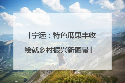 宁远：特色瓜果丰收绘就乡村振兴新图景